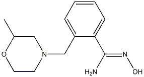 N'-hydroxy-2-[(2-methylmorpholin-4-yl)methyl]benzenecarboximidamide Struktur