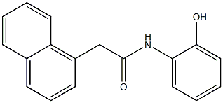 N-(2-hydroxyphenyl)-2-(1-naphthyl)acetamide 結(jié)構(gòu)式