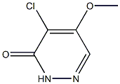 4-chloro-5-methoxy-3(2H)-pyridazinone Struktur