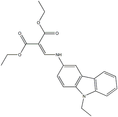 diethyl 2-{[(9-ethyl-9H-carbazol-3-yl)amino]methylene}malonate Struktur