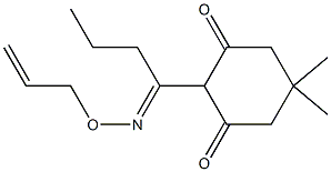 2-[N-(allyloxy)butanimidoyl]-5,5-dimethyl-1,3-cyclohexanedione Struktur
