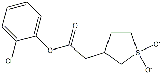 2-chlorophenyl (1,1-dioxidotetrahydro-3-thienyl)acetate Struktur