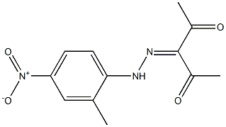 2,3,4-pentanetrione 3-[N-(2-methyl-4-nitrophenyl)hydrazone] Struktur