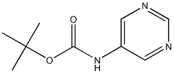 tert-butyl pyrimidin-5-ylcarbamate Struktur