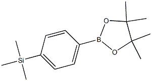[4'-(4,4,5,5-TETRAMETHYL-1,3,2-DIOXABOROLAN-2-YL)PHENYL]TRIMETHYLSILANE, 98+% Struktur