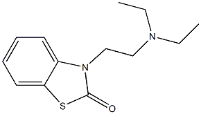 3-[2-(Diethylamino)ethyl]benzothiazol-2(3H)-one Struktur