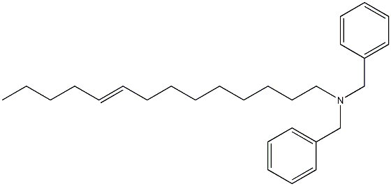 (9-Tetradecenyl)dibenzylamine Struktur