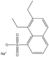 7,8-Diethyl-1-naphthalenesulfonic acid sodium salt Struktur