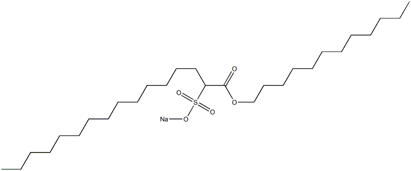 2-(Sodiosulfo)hexadecanoic acid dodecyl ester Struktur