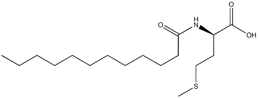 (R)-4-Methylthio-2-[(1-oxododecyl)amino]butanoic acid Struktur