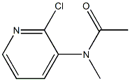2-Chloro-3-(N-methylacetylamino)pyridine Struktur