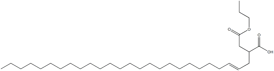 2-(2-Hexacosenyl)succinic acid 1-hydrogen 4-propyl ester Struktur