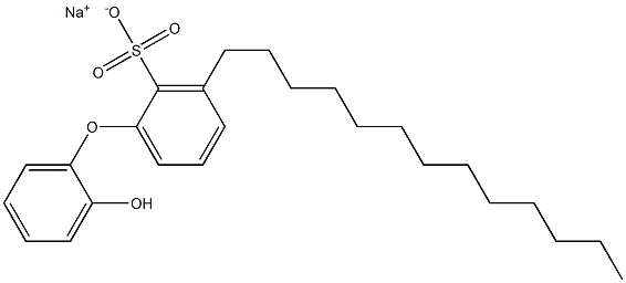 2'-Hydroxy-3-tridecyl[oxybisbenzene]-2-sulfonic acid sodium salt Struktur