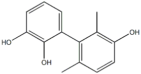 2',6'-Dimethyl-1,1'-biphenyl-2,3,3'-triol Struktur