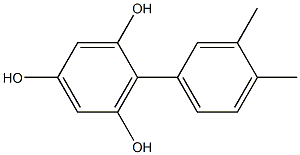 2-(3,4-Dimethylphenyl)-1,3,5-benzenetriol Struktur