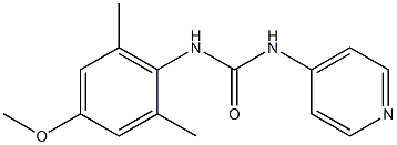 1-[(2,6-Dimethyl-4-methoxyphenyl)]-3-(pyridin-4-yl)urea Struktur