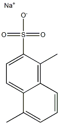 1,5-Dimethyl-2-naphthalenesulfonic acid sodium salt Struktur