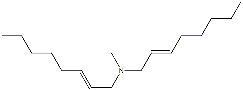 N-メチル-N,N-ジ(2-オクテニル)アミン 化學(xué)構(gòu)造式