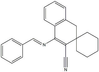 4-(Benzylideneamino)spiro[naphthalene-2(1H),1'-cyclohexane]-3-carbonitrile Struktur