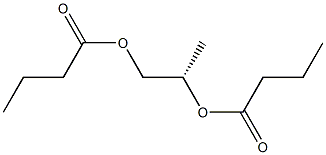 [S,(+)]-1,2-Propanediol dibutyrate Structure