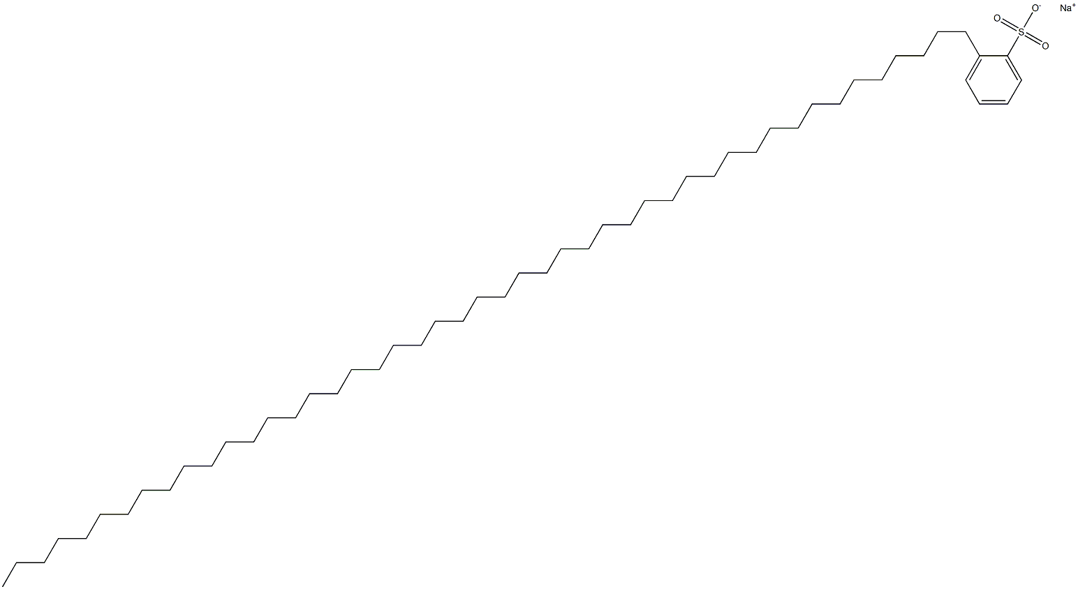 2-(Heptatetracontan-1-yl)benzenesulfonic acid sodium salt Struktur