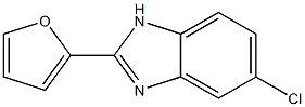 5-Chloro-2-(furan-2-yl)-1H-benzimidazole Struktur