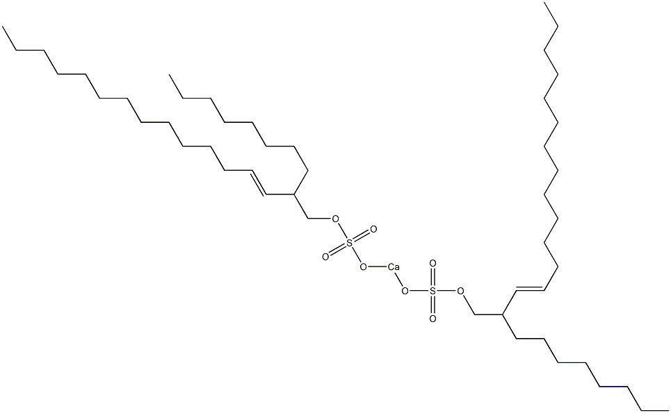 Bis(2-octyl-3-hexadecenyloxysulfonyloxy)calcium Struktur