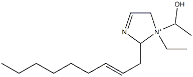1-Ethyl-1-(1-hydroxyethyl)-2-(2-nonenyl)-3-imidazoline-1-ium Struktur