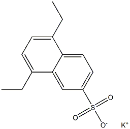 5,8-Diethyl-2-naphthalenesulfonic acid potassium salt Struktur