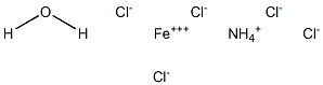 Ammonium iron(III) pentachloride monohydrate Structure