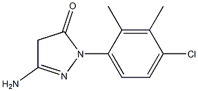 3-Amino-1-(4-chloro-2,3-dimethylphenyl)-5(4H)-pyrazolone Struktur