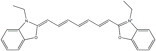 2-[7-(3-Ethyl-2,3-dihydrobenzoxazole-2-ylidene)-1,3,5-heptatrienyl]-3-ethyl-benzoxazole-3-ium Structure