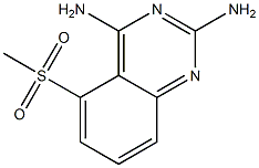2,4-Diamino-5-methylsulfonyl-quinazoline Struktur
