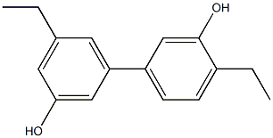 4,5'-Diethyl-1,1'-biphenyl-3,3'-diol Struktur