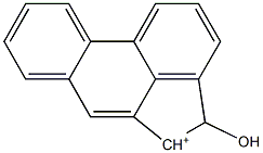 4,5-Dihydro-4-hydroxyacephenanthrylen-5-ylium Struktur
