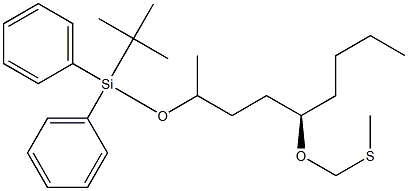 (4R)-4-(Methylthiomethoxy)methyl-1-(tert-butyldiphenylsiloxy)octane Struktur