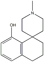 3,4-Dihydro-1'-methylspiro[naphthalene-1(2H),4'-piperidin]-8-ol Struktur