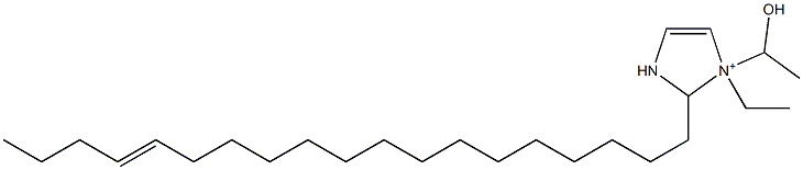 1-Ethyl-1-(1-hydroxyethyl)-2-(15-nonadecenyl)-4-imidazoline-1-ium Struktur