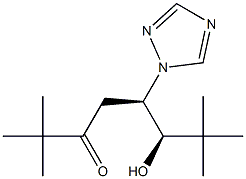 (5R,6R)-2,2,7,7-Tetramethyl-6-hydroxy-5-(1H-1,2,4-triazol-1-yl)-3-octanone Struktur