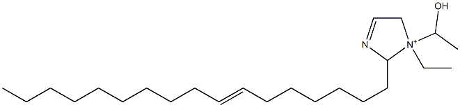 1-Ethyl-2-(7-heptadecenyl)-1-(1-hydroxyethyl)-3-imidazoline-1-ium Struktur