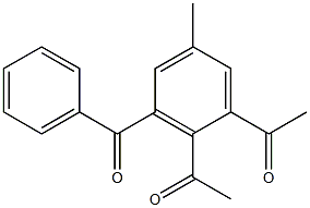 1,2-Diacetyl-3-benzoyl-5-methylbenzene Structure