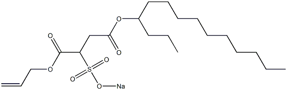 2-(Sodiosulfo)succinic acid 4-tetradecyl 1-(2-propenyl) ester Struktur