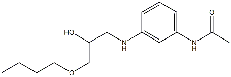 3'-[(2-Hydroxy-3-butoxypropyl)amino]acetanilide Struktur