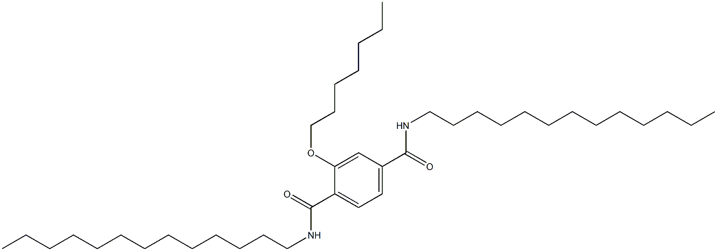 2-(Heptyloxy)-N,N'-ditridecylterephthalamide Struktur