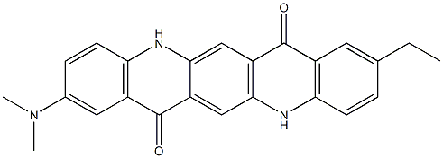 2-(Dimethylamino)-9-ethyl-5,12-dihydroquino[2,3-b]acridine-7,14-dione Struktur