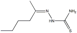 1-(Hexan-2-ylidene)thiosemicarbazide Struktur