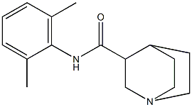 N-(2,6-Dimethylphenyl)-1-azabicyclo[2.2.2]octane-3-carboxamide Struktur