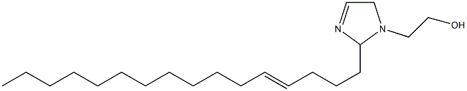 2-(4-Hexadecenyl)-3-imidazoline-1-ethanol Struktur