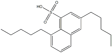 3,8-Dipentyl-1-naphthalenesulfonic acid Structure