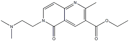 6-(2-Dimethylaminoethyl)-2-methyl-5-oxo-5,6-dihydro-1,6-naphthyridine-3-carboxylic acid ethyl ester Structure